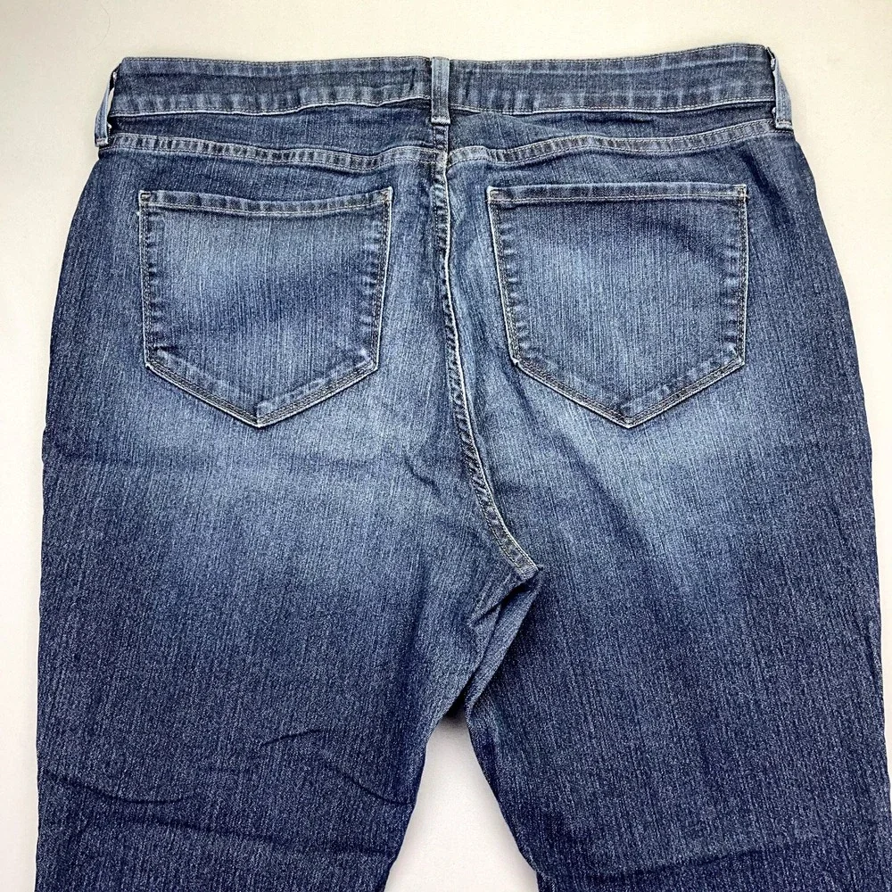 NYDJ Barbara Women's Bootcut Lift X Tuck Jeans Dark Wash‎ Blue Size 36